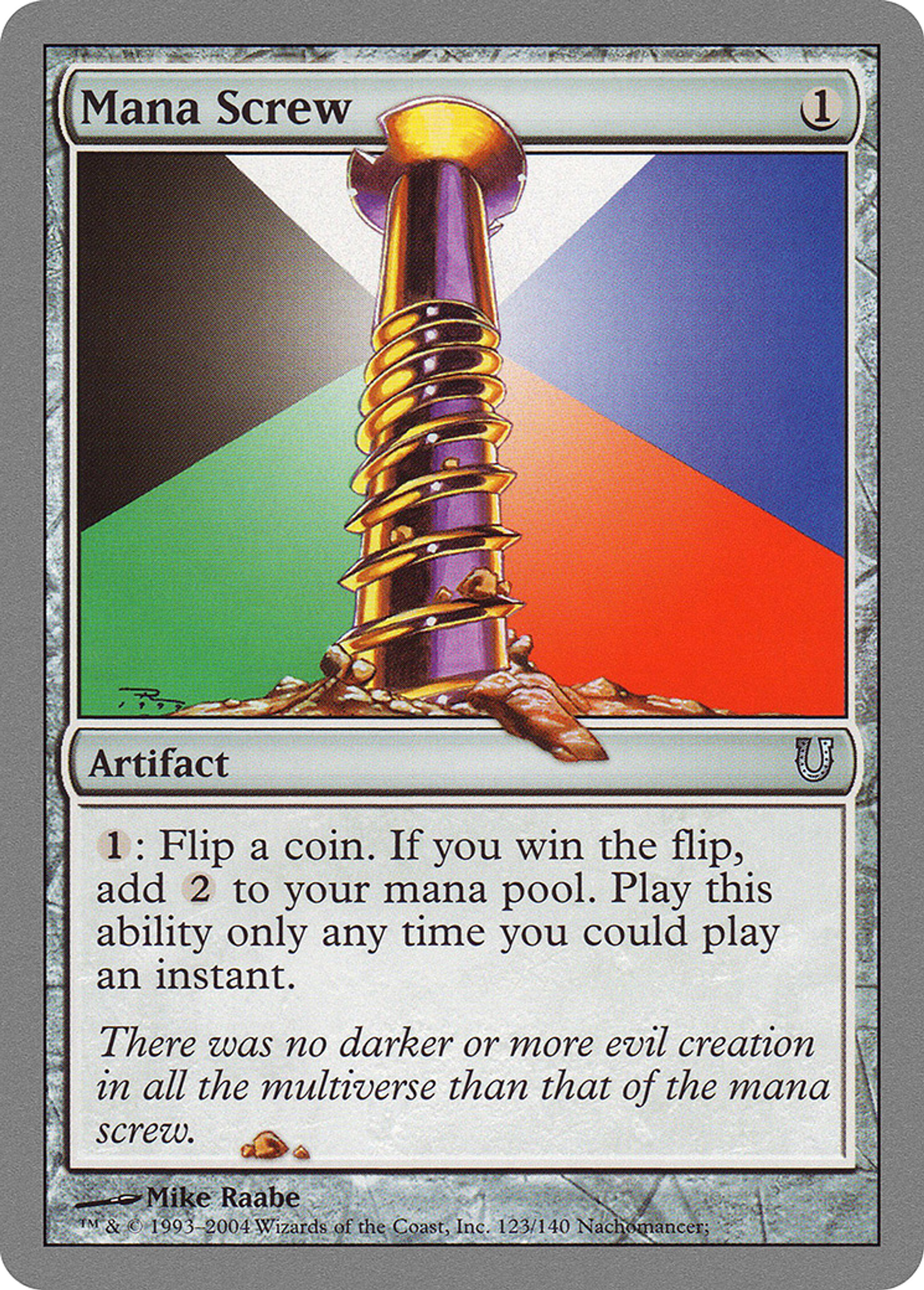 Mana Screw — Unhinged — Magic: The Gathering