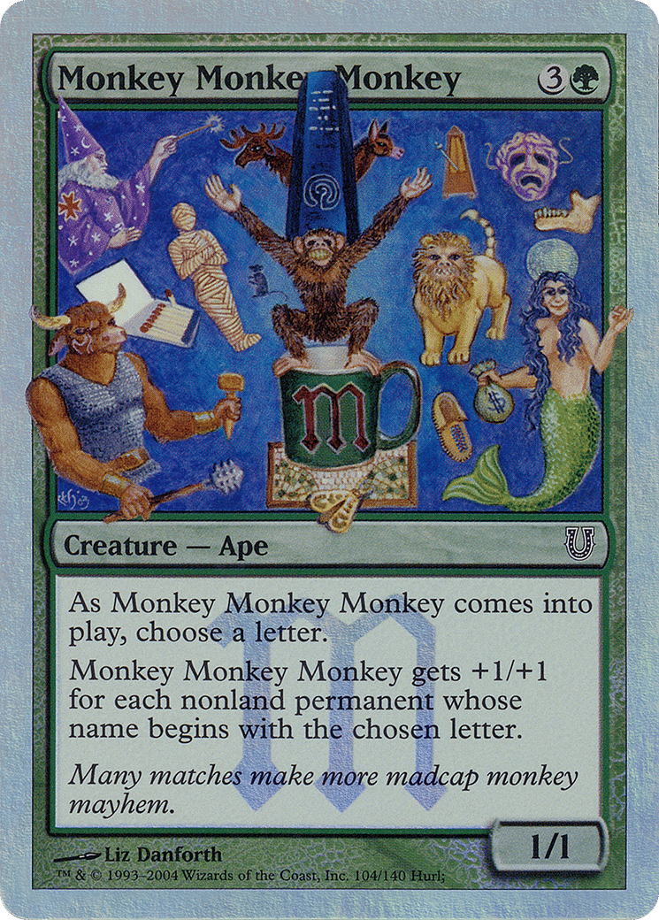 Monkey Monkey Monkey — Unhinged — Magic: The Gathering