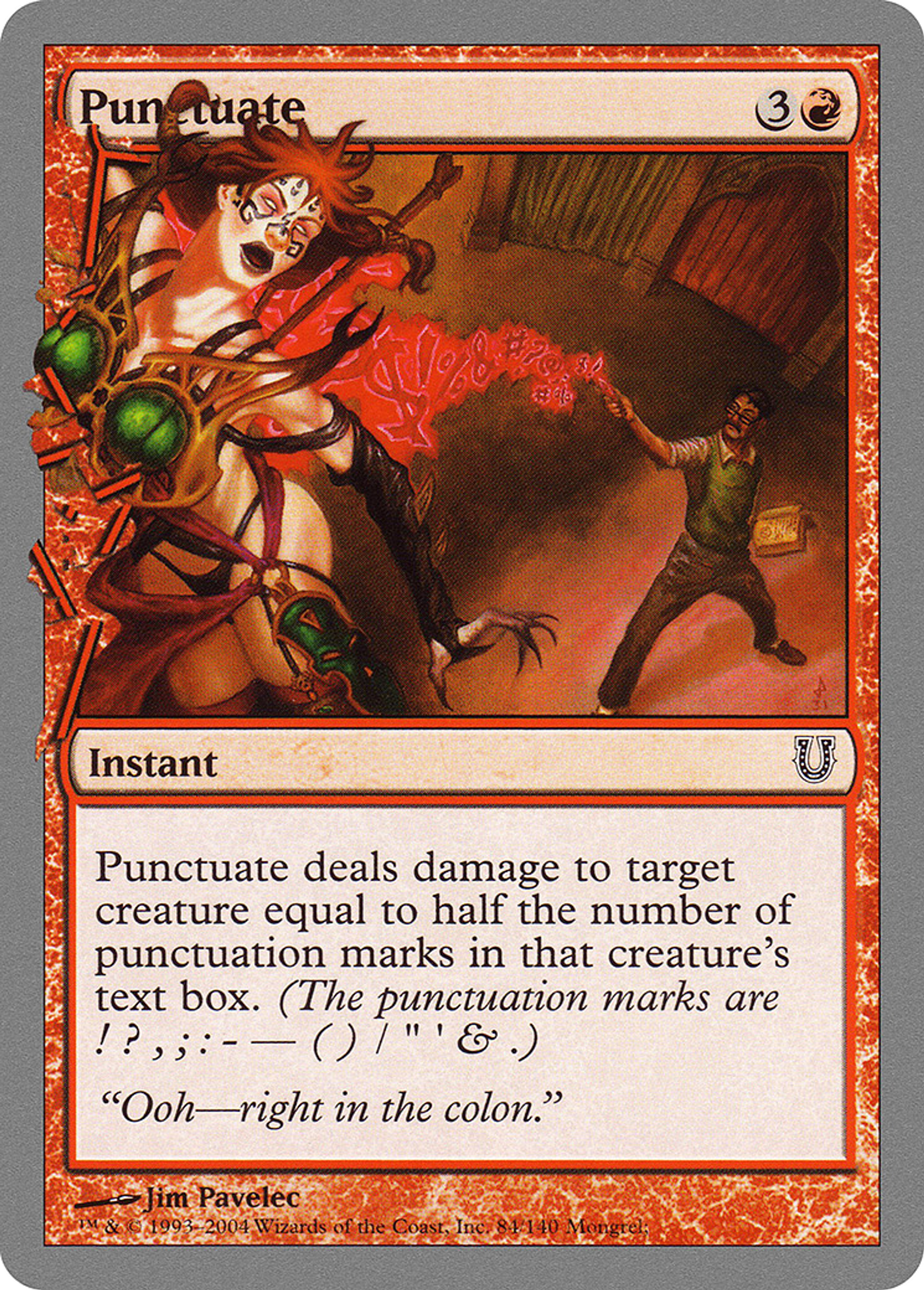 Punctuate — Unhinged — Magic: The Gathering