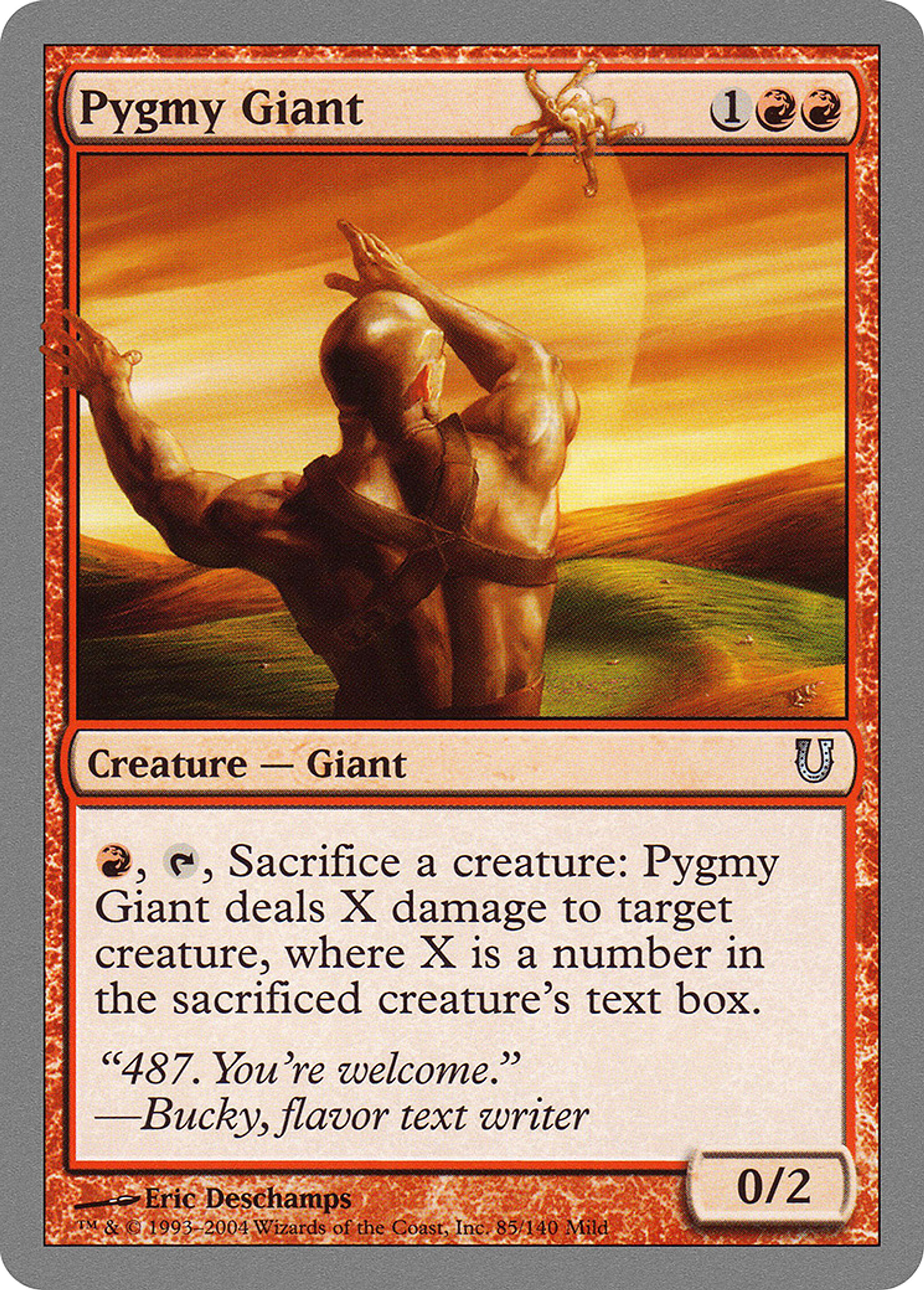 Pygmy Giant — Unhinged — Magic: The Gathering