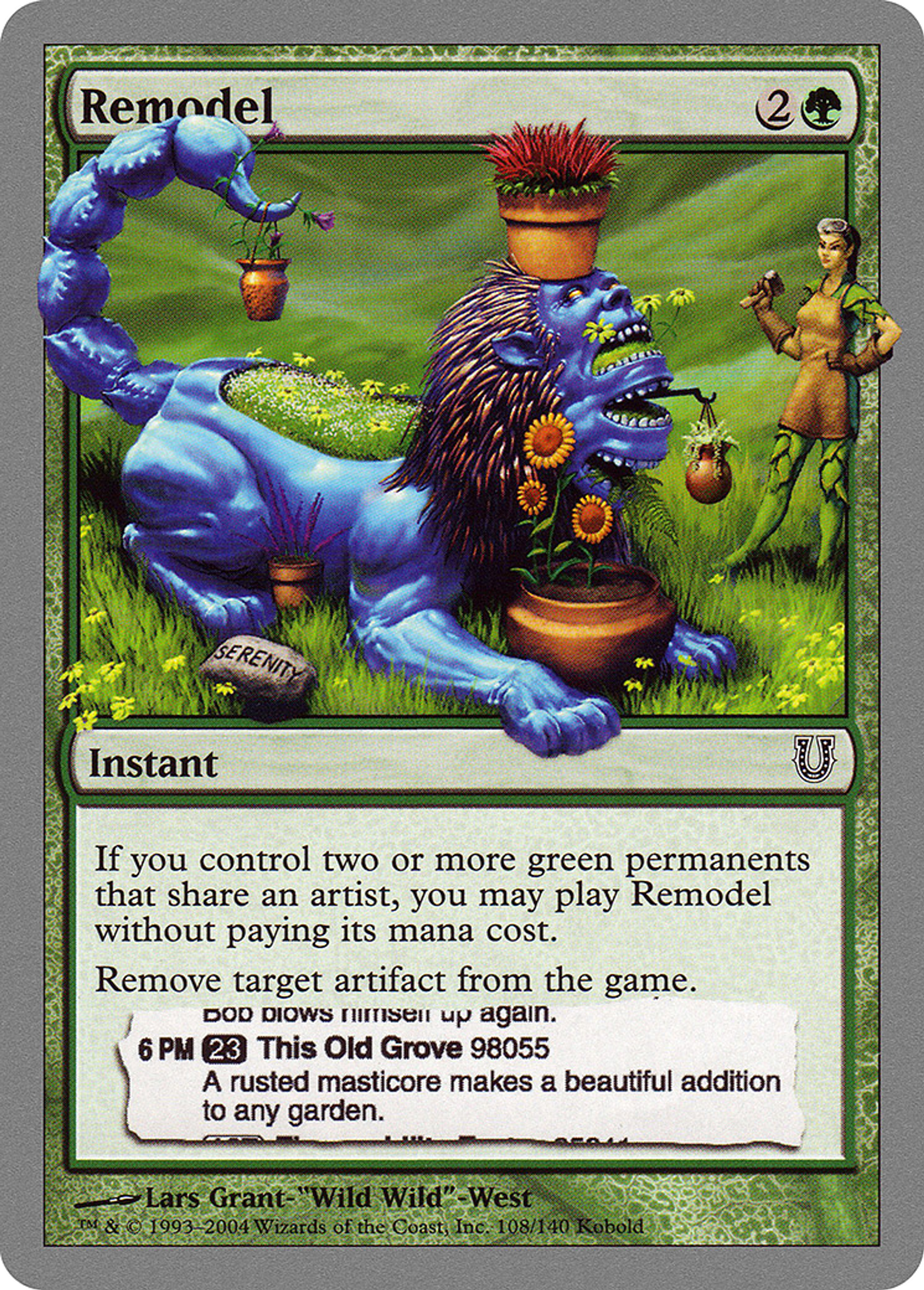 Remodel — Unhinged — Magic: The Gathering