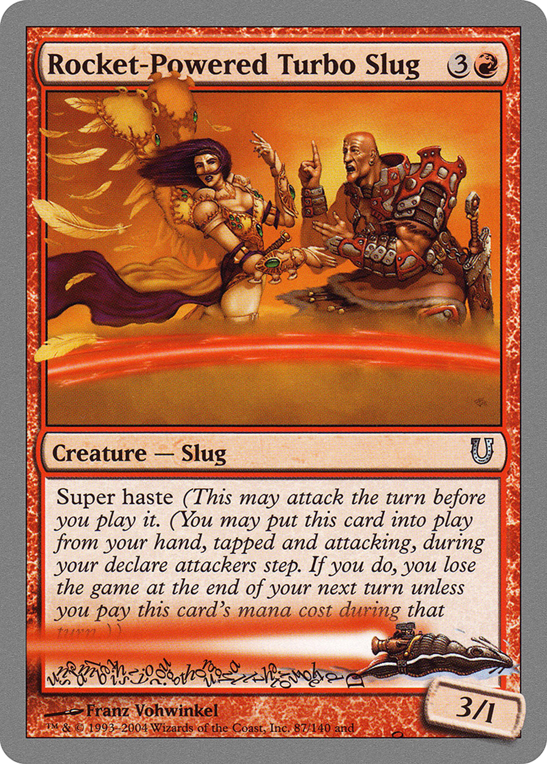 Rocket-Powered Turbo Slug — Unhinged — Magic: The Gathering