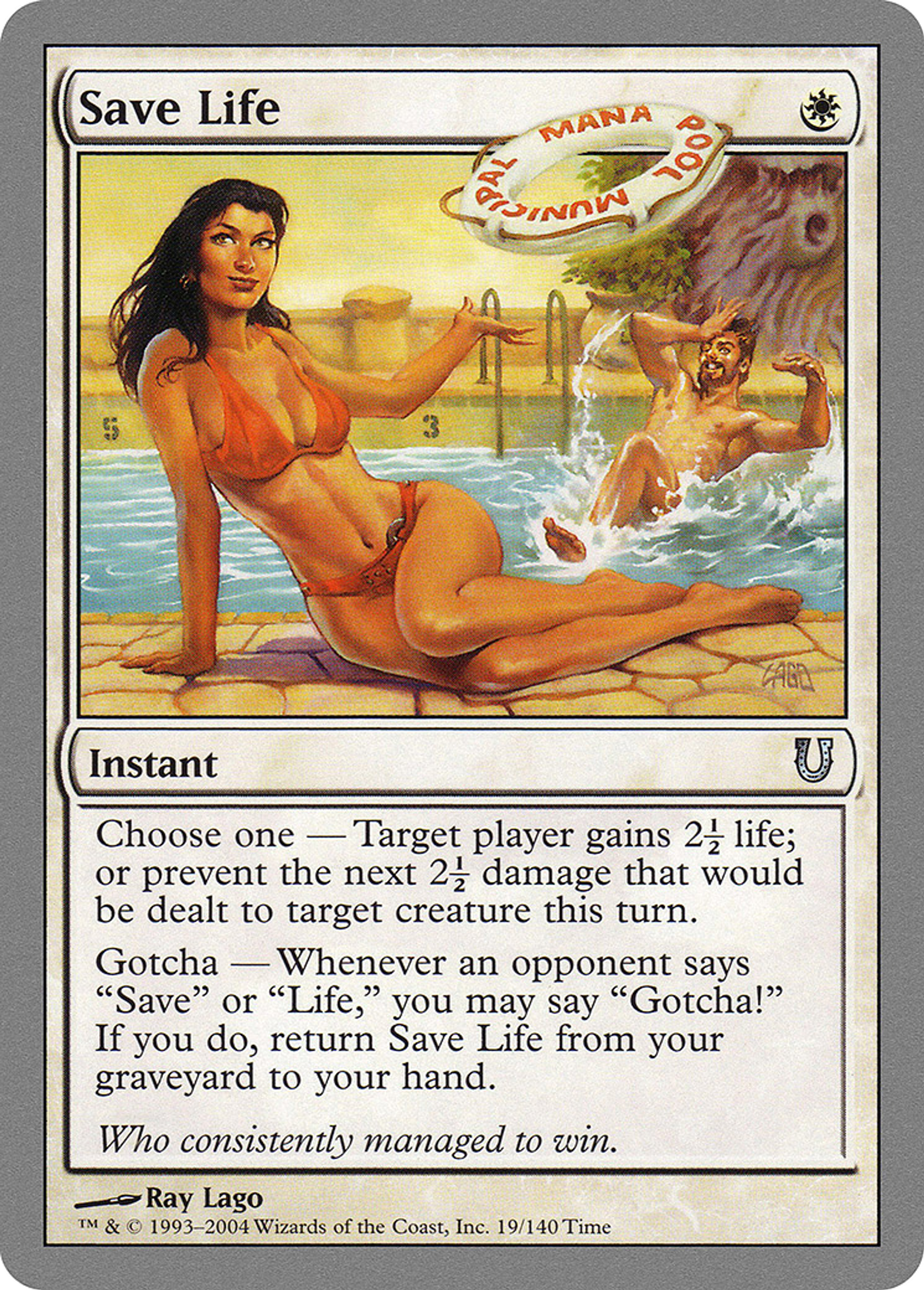 Save Life — Unhinged — Magic: The Gathering