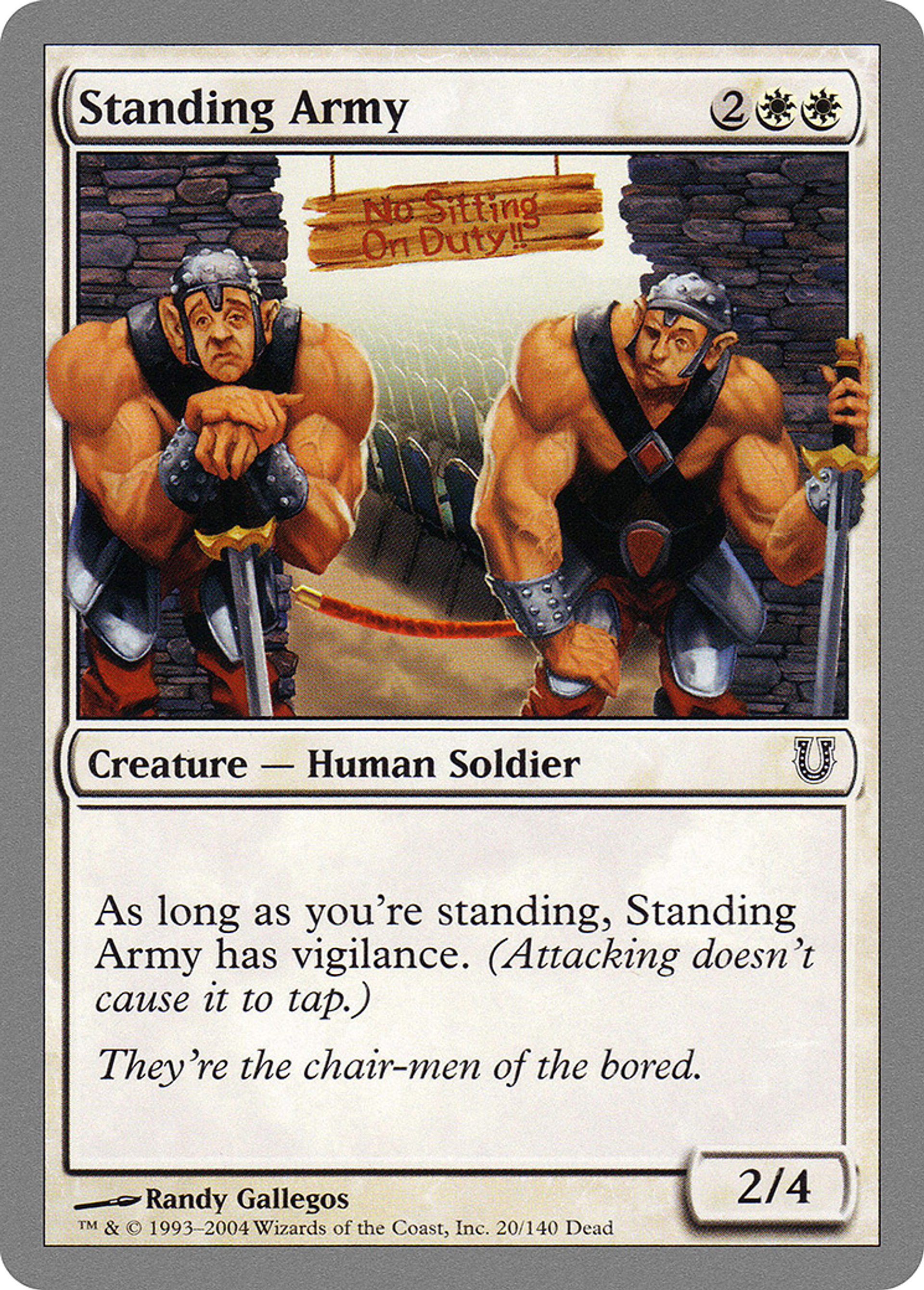 Standing Army — Unhinged — Magic: The Gathering