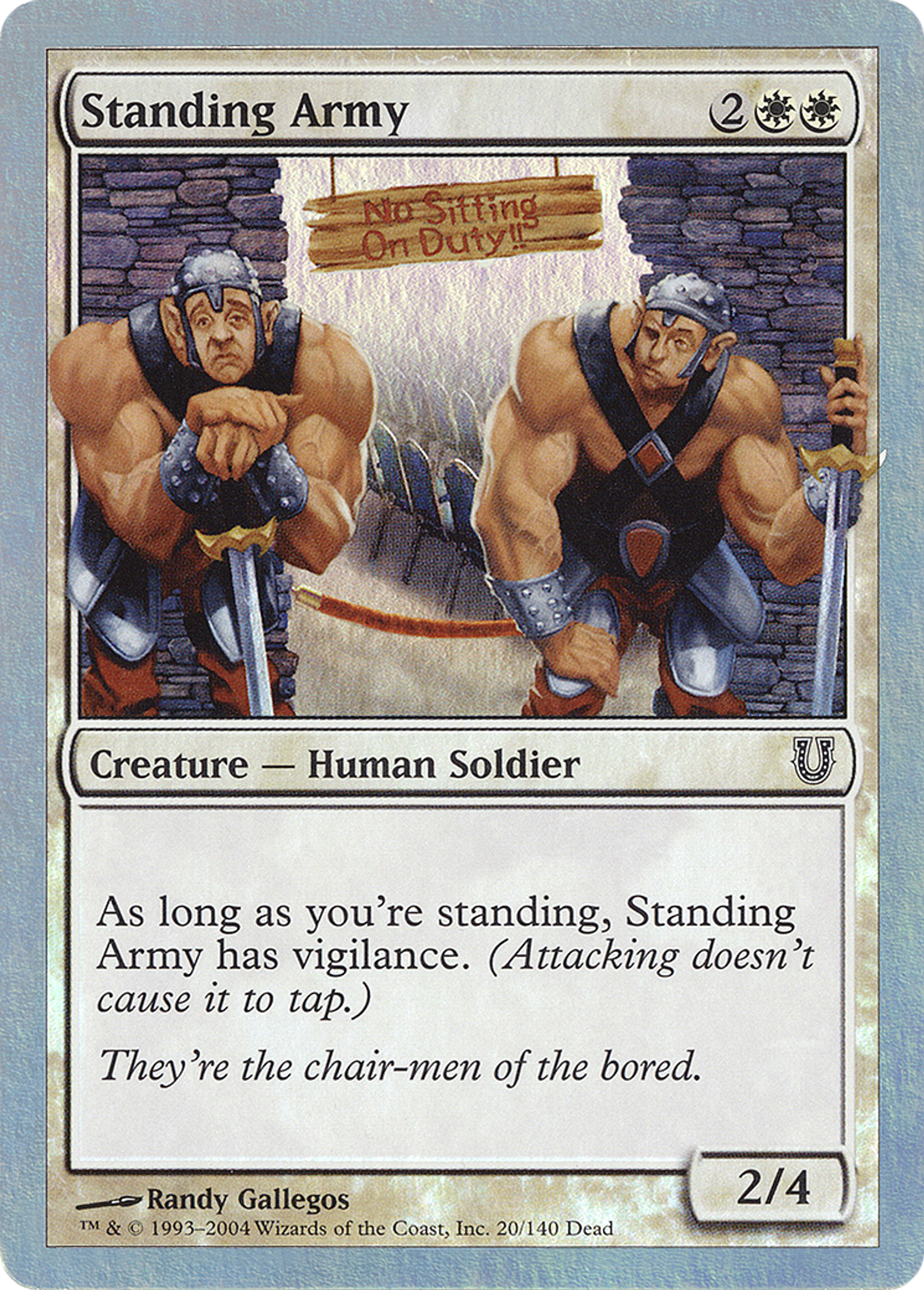 Standing Army — Unhinged — Magic: The Gathering