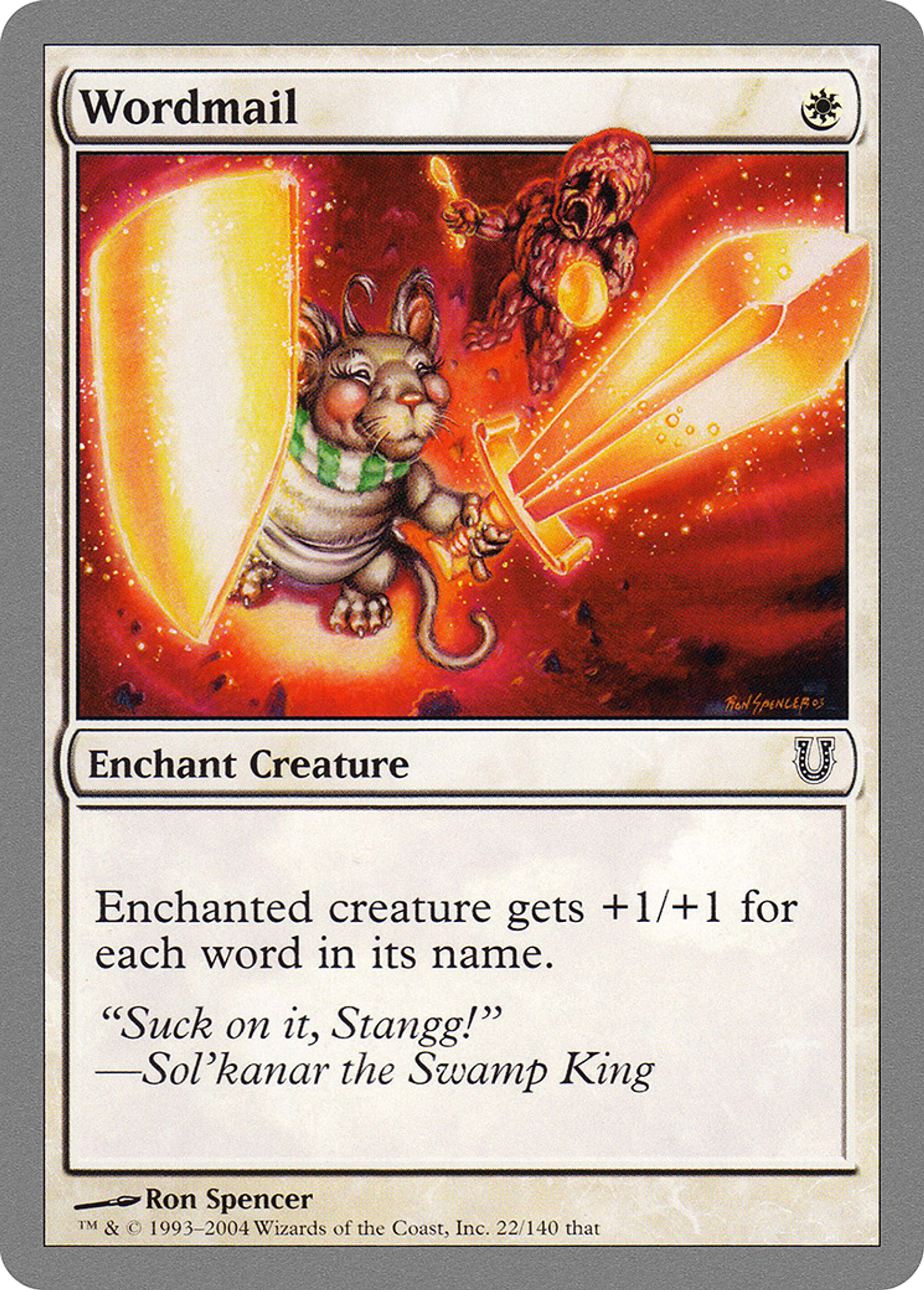 Wordmail — Unhinged — Magic: The Gathering