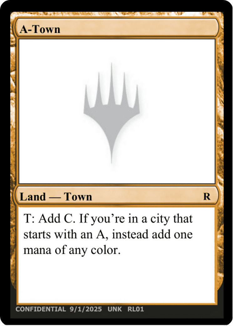 A-Town — Unknown Event — Magic: The Gathering