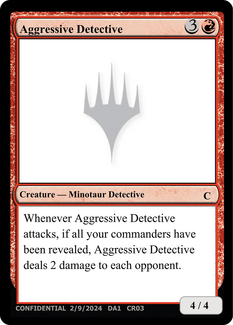 Aggressive Detective — Unknown Event — Magic: The Gathering