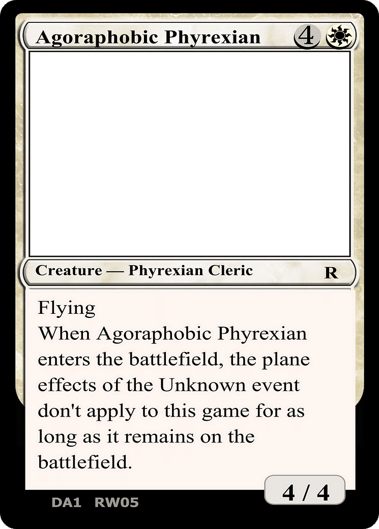 Agoraphobic Phyrexian — Unknown Event — Magic: The Gathering