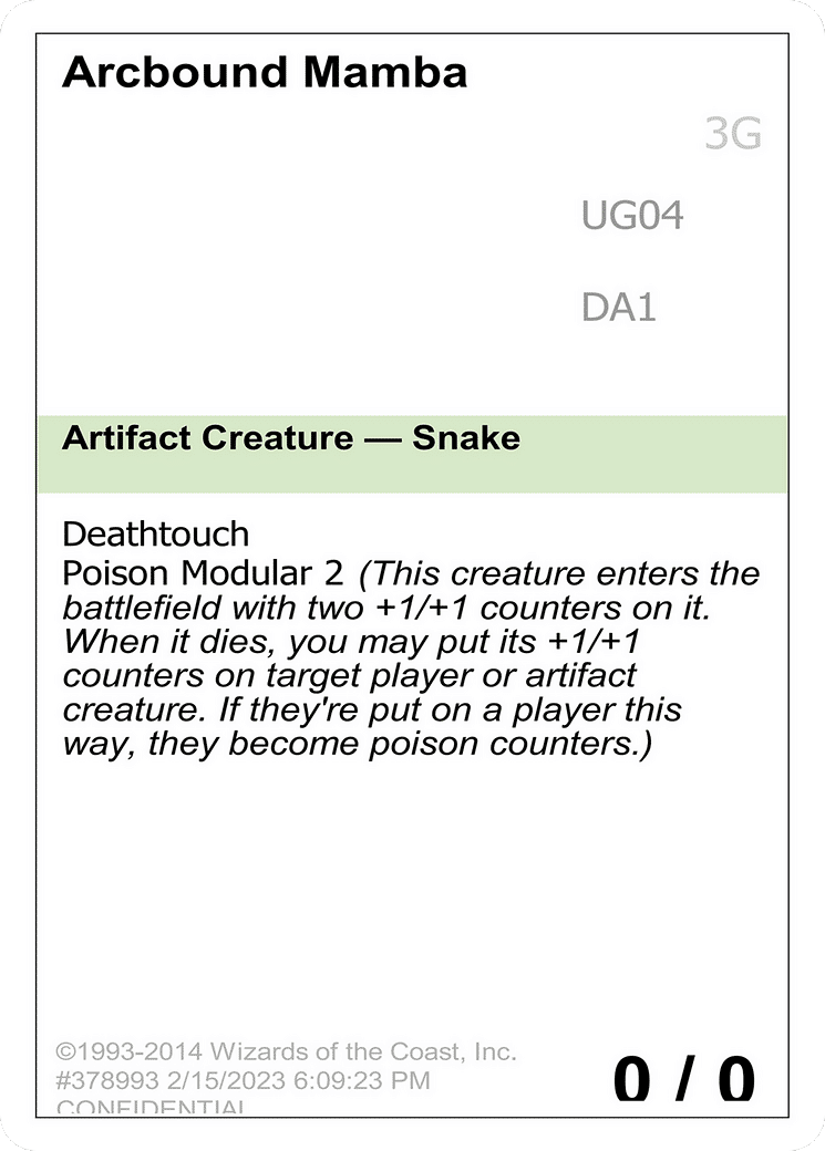 Arcbound Mamba — Unknown Event — Magic: The Gathering