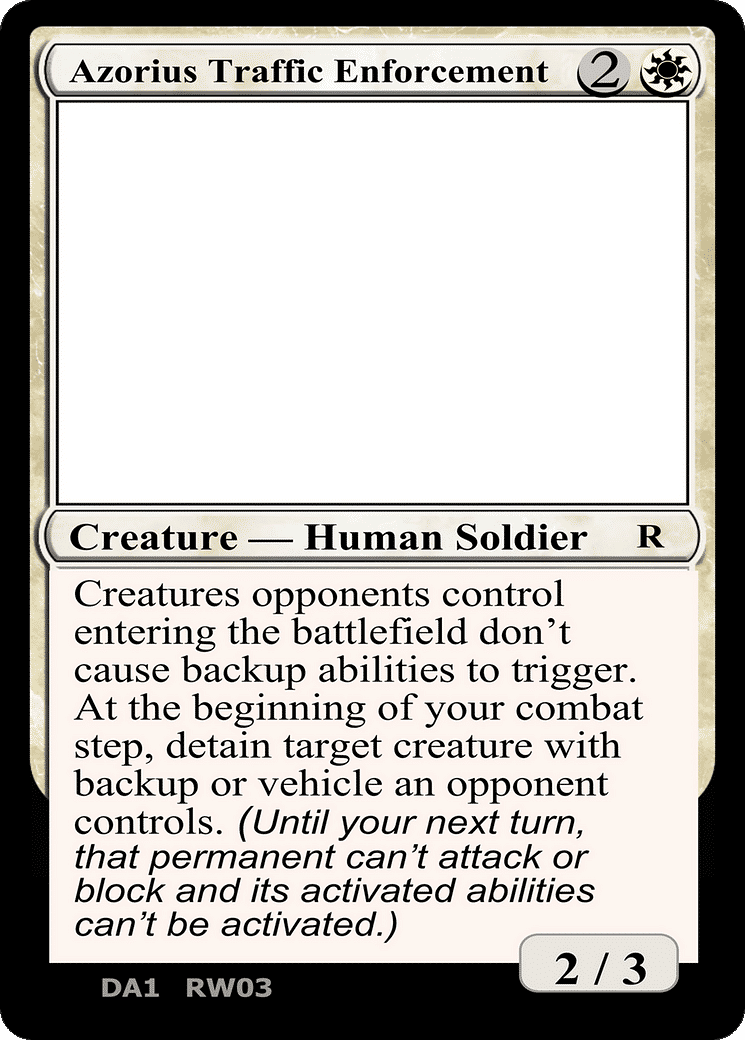 Azorius Traffic Enforcement — Unknown Event — Magic: The Gathering