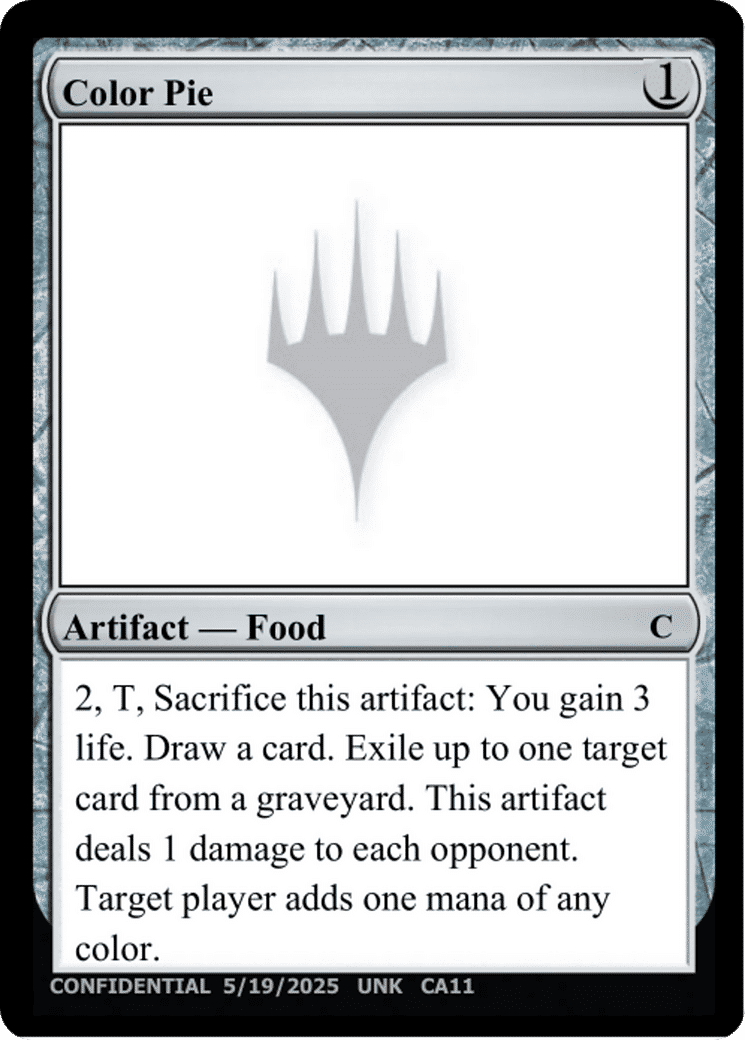 Color Pie from Unknown Event - Magic: The Gathering