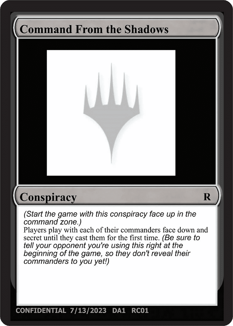 Command From the Shadows — Unknown Event — Magic: The Gathering