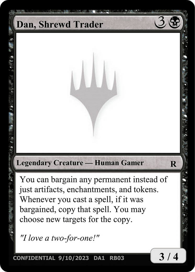 Dan, Shrewd Trader — Unknown Event — Magic: The Gathering