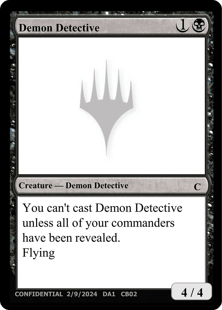 Demon Detective — Unknown Event — Magic: The Gathering