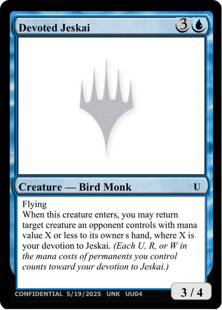 Devoted Jeskai — Unknown Event — Magic: The Gathering