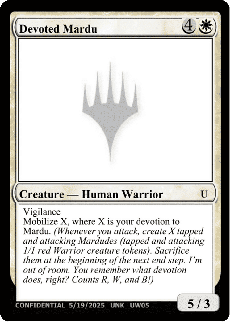 Devoted Mardu — Unknown Event — Magic: The Gathering