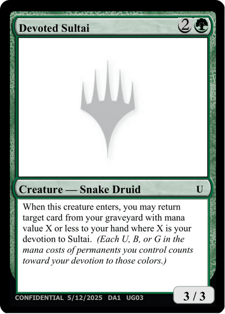 Devoted Sultai — Unknown Event — Magic: The Gathering