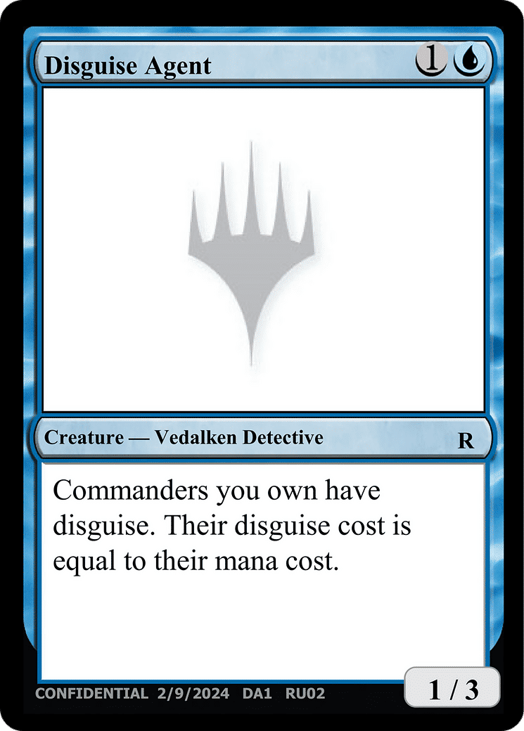 Disguise Agent — Unknown Event — Magic: The Gathering