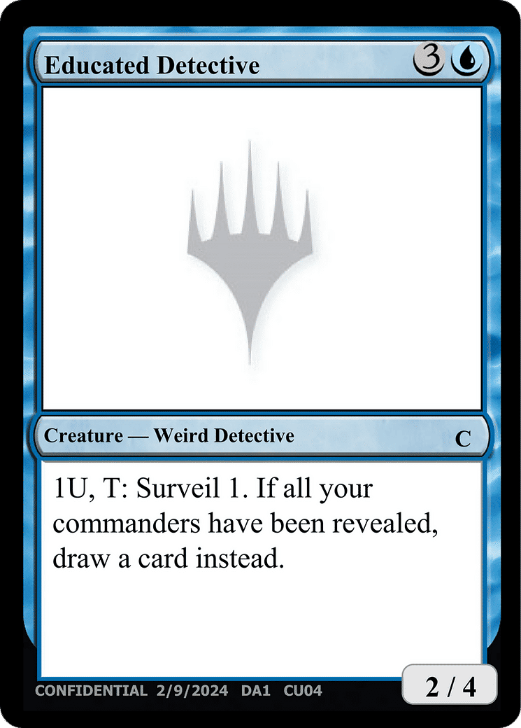 Educated Detective — Unknown Event — Magic: The Gathering