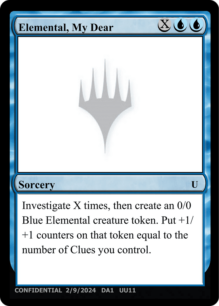 Elemental, My Dear — Unknown Event — Magic: The Gathering