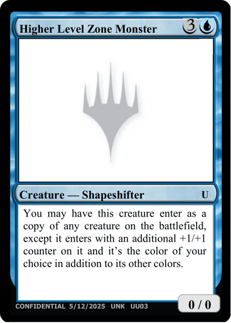 Higher Level Zone Monster — Unknown Event — Magic: The Gathering