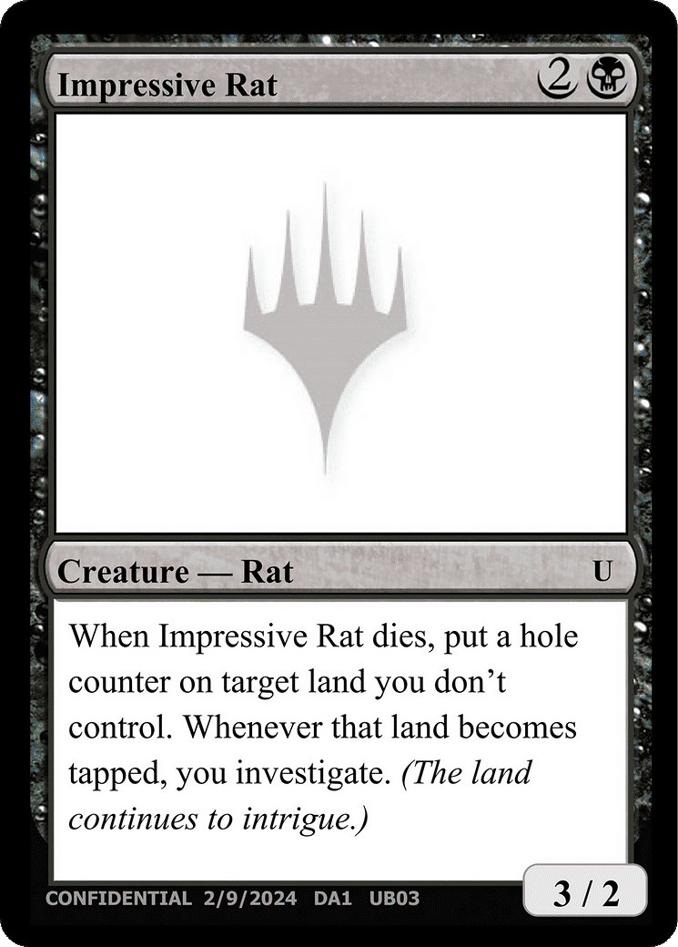 Impressive Rat — Unknown Event — Magic: The Gathering