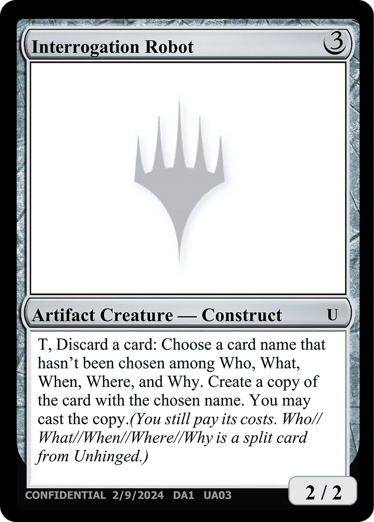 Interrogation Robot — Unknown Event — Magic: The Gathering