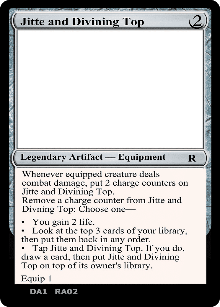 Jitte and Divining Top — Unknown Event — Magic: The Gathering