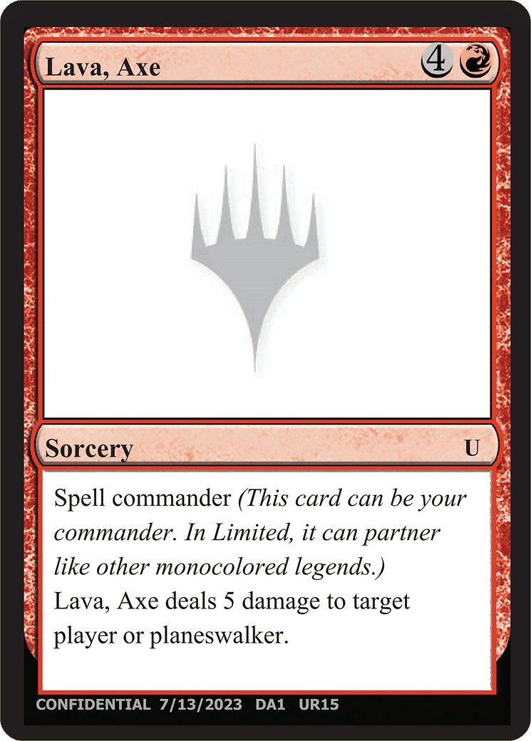 Lava, Axe — Unknown Event — Magic: The Gathering