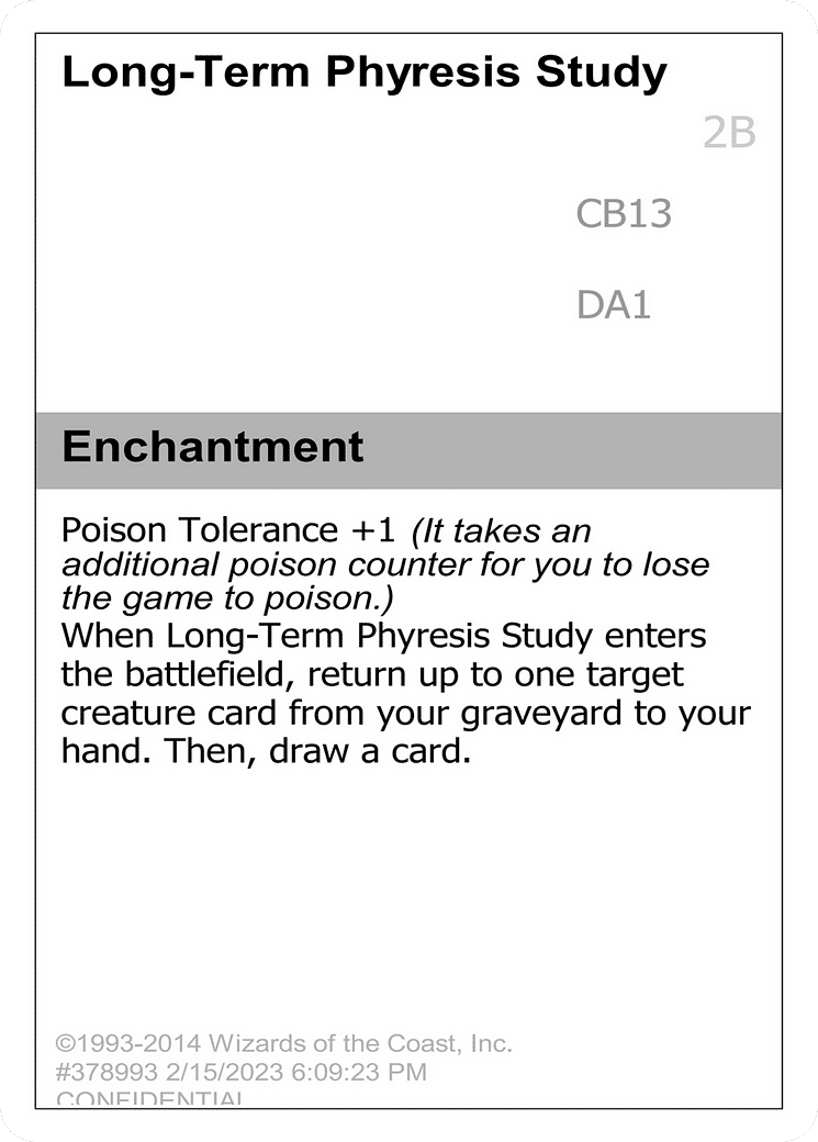 Long-Term Phyresis Study — Unknown Event — Magic: The Gathering