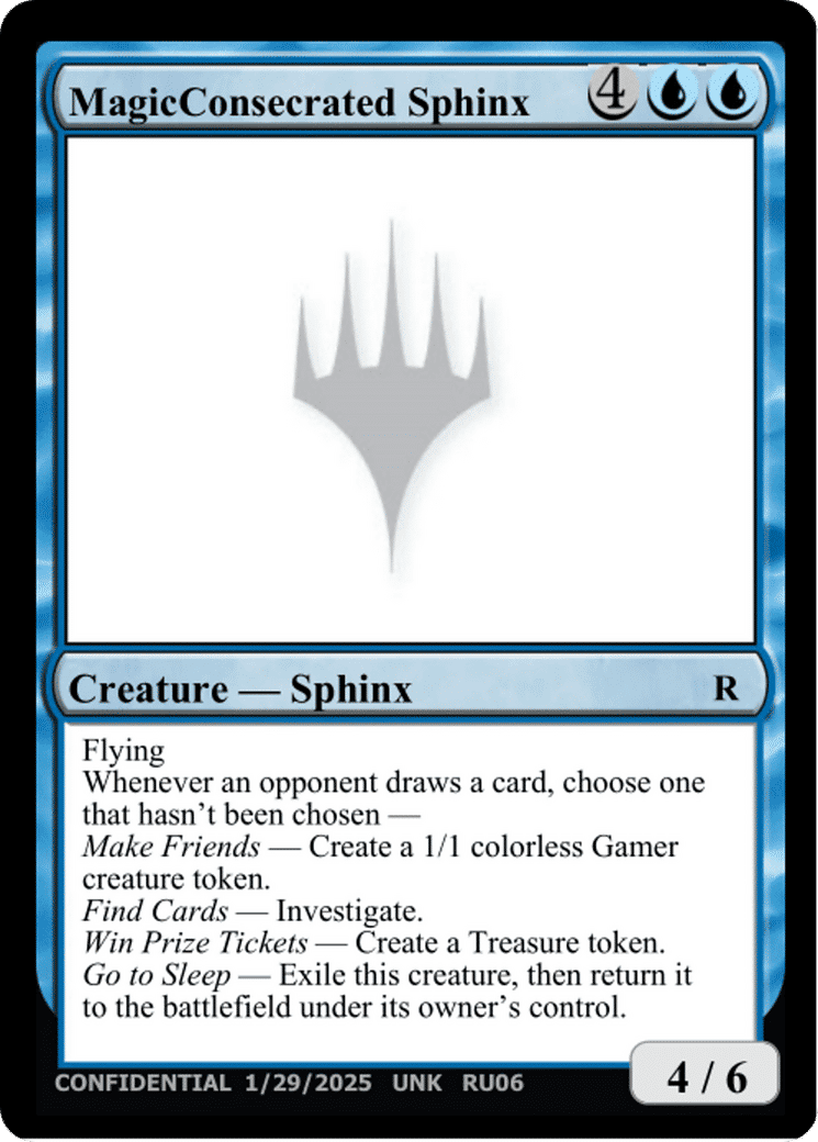 MagicConsecrated Sphinx — Unknown Event — Magic: The Gathering