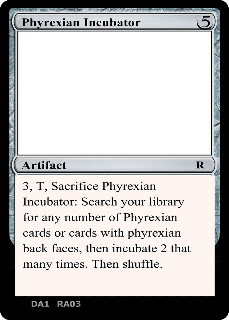 Phyrexian Incubator — Unknown Event — Magic: The Gathering