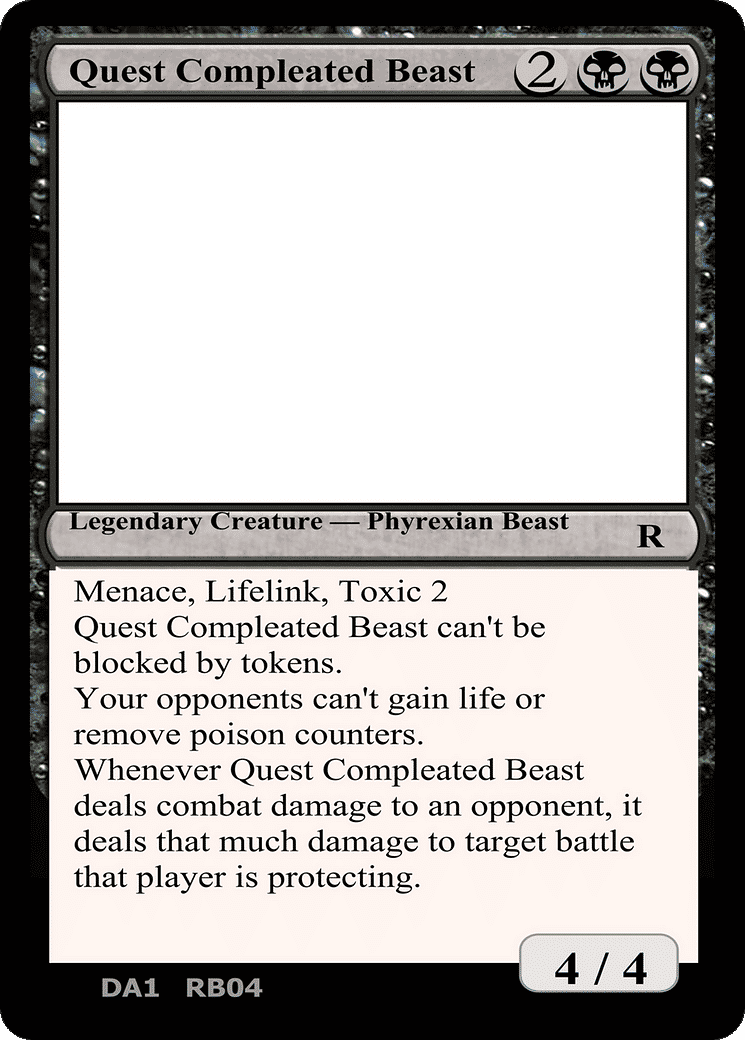Quest Compleated Beast — Unknown Event — Magic: The Gathering