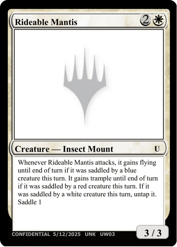 Rideable Mantis — Unknown Event — Magic: The Gathering