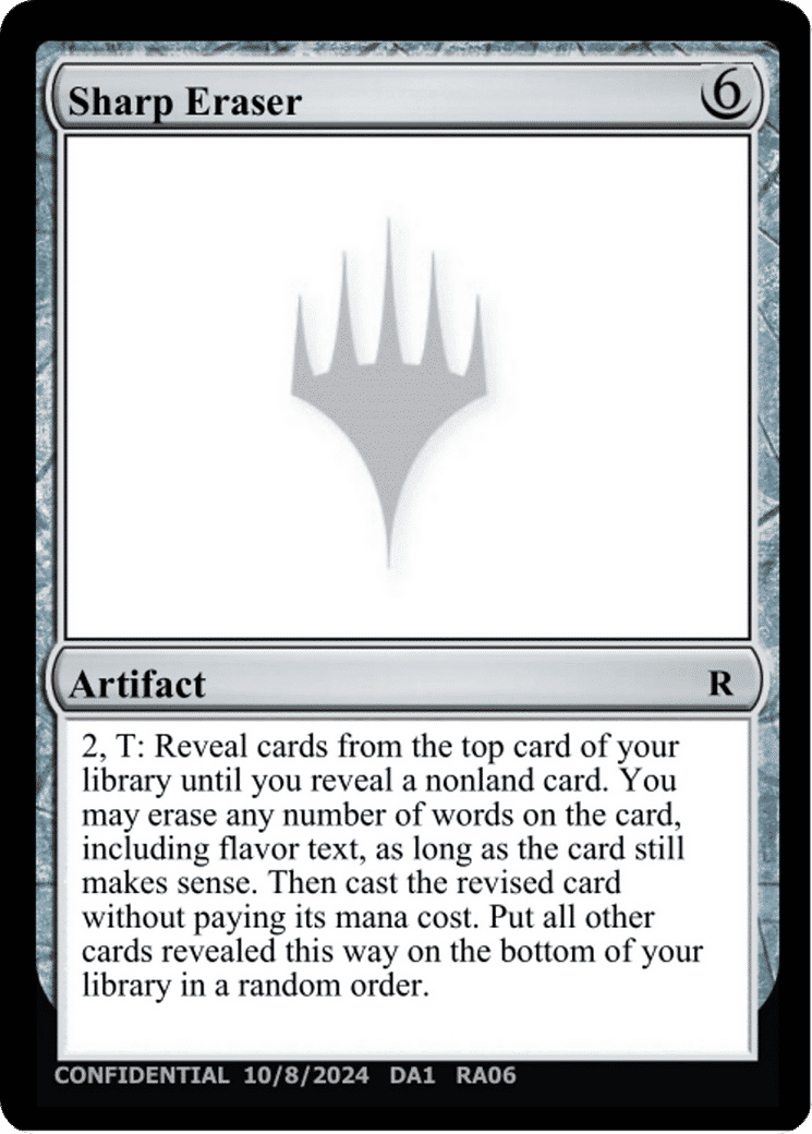 Sharp Eraser — Unknown Event — Magic: The Gathering