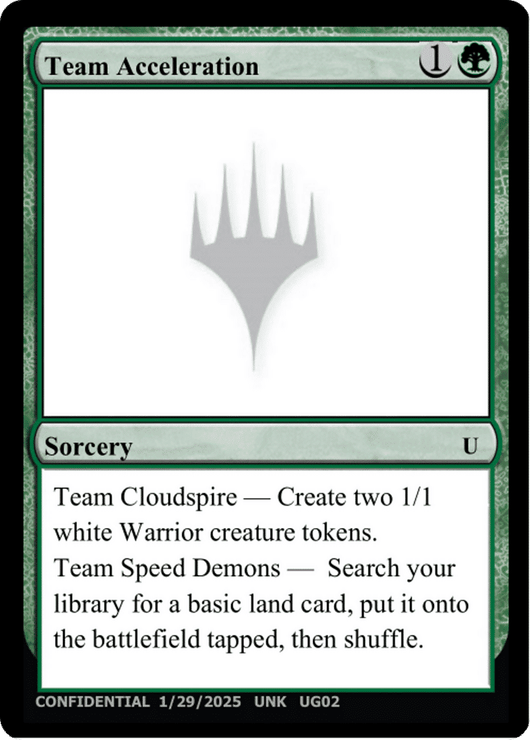 Team Acceleration — Unknown Event — Magic: The Gathering
