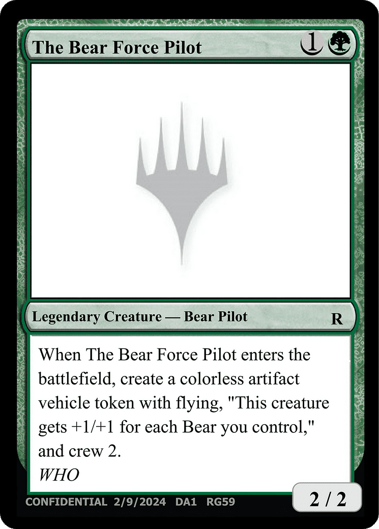 The Bear Force Pilot — Unknown Event — Magic: The Gathering