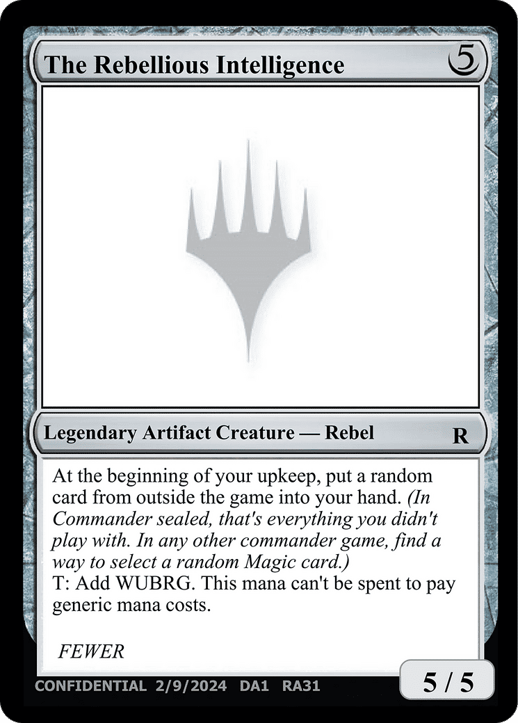 The Rebellious Intelligence — Unknown Event — Magic: The Gathering