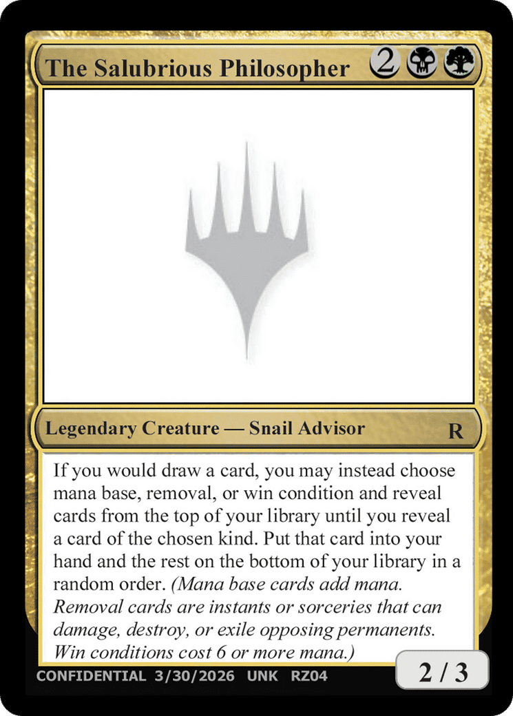 The Salubrious Philosopher — Unknown Event — Magic: The Gathering