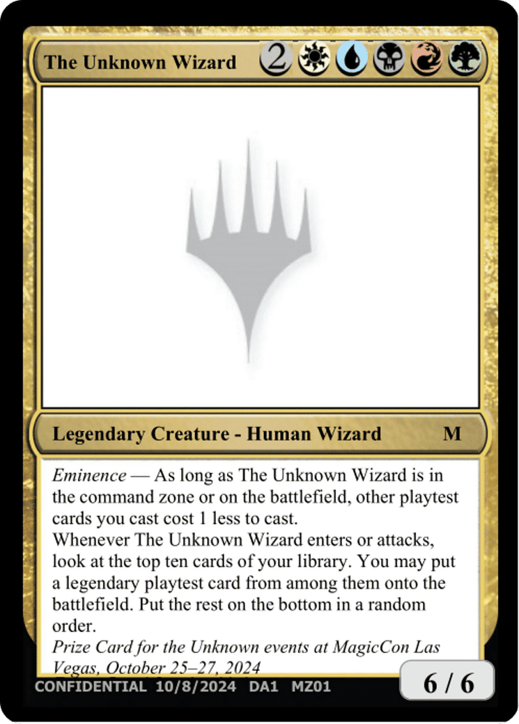 The Unknown Wizard — Unknown Event — Magic: The Gathering