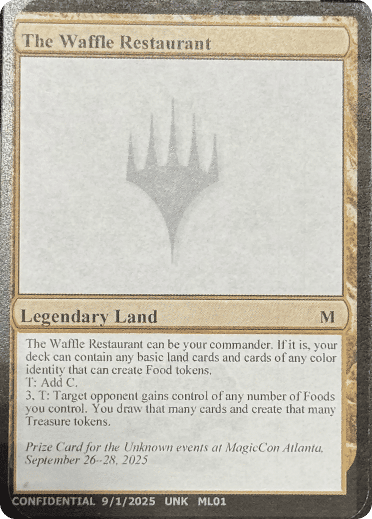 The Waffle Restaurant — Unknown Event — Magic: The Gathering