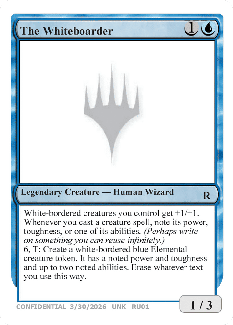 The Whiteboarder — Unknown Event — Magic: The Gathering