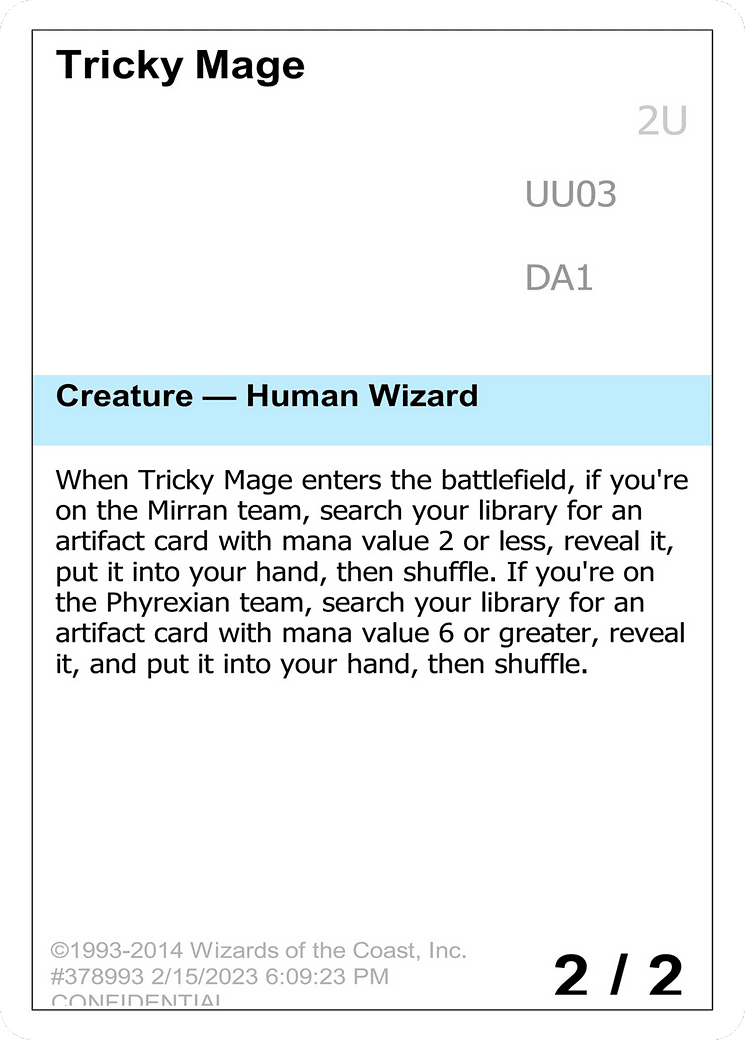 Tricky Mage — Unknown Event — Magic: The Gathering