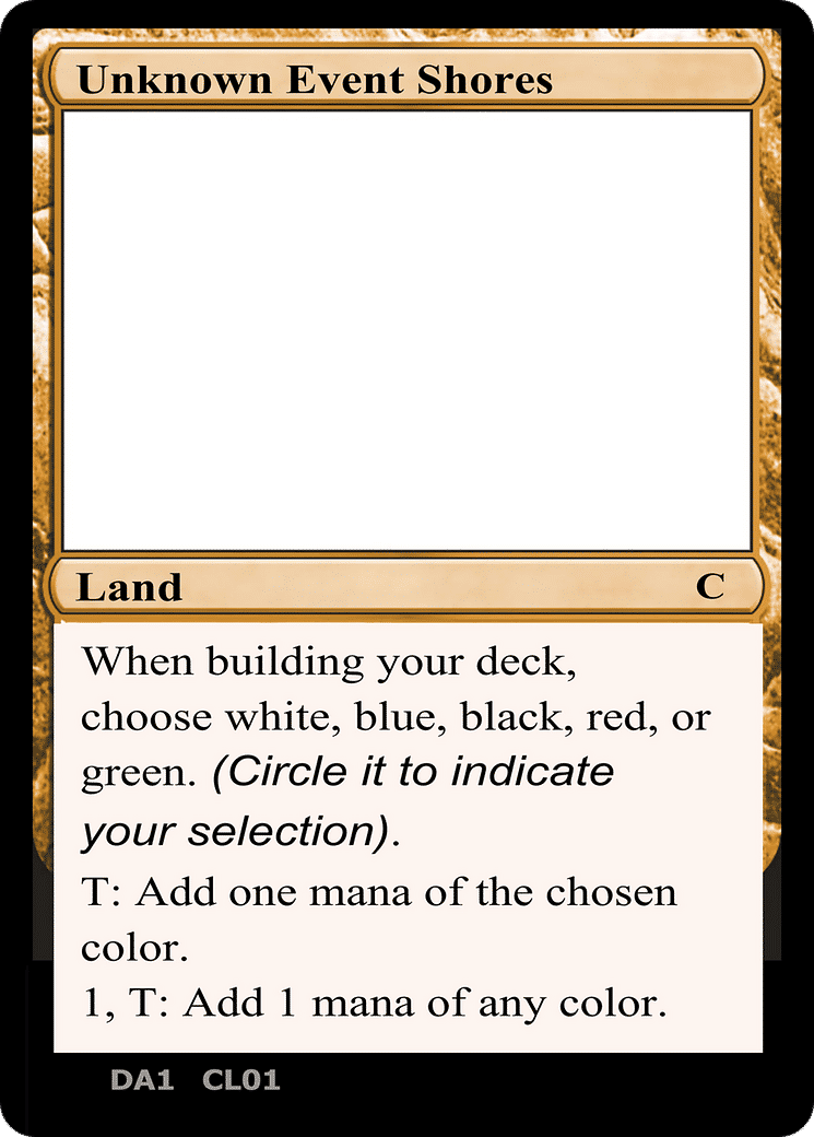 Unknown Event Shores — Unknown Event — Magic: The Gathering