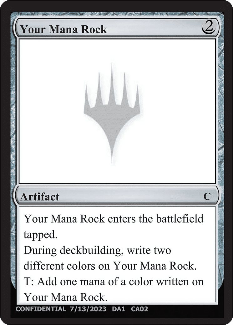 Your Mana Rock — Unknown Event — Magic: The Gathering