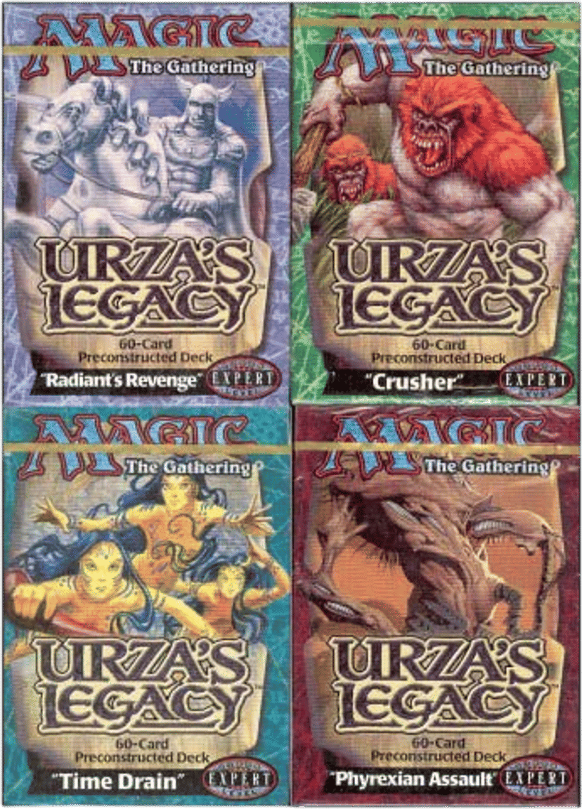 Urzas Legacy Theme Deck Display from Urza's Legacy - Magic: The Gathering