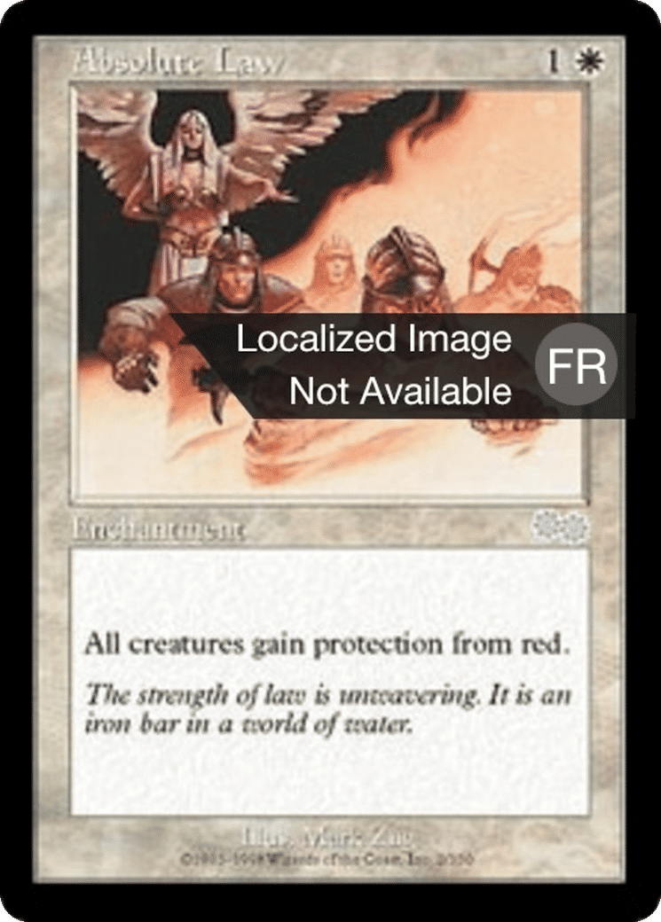 Loi suprême — Urza's Saga — Magic: The Gathering