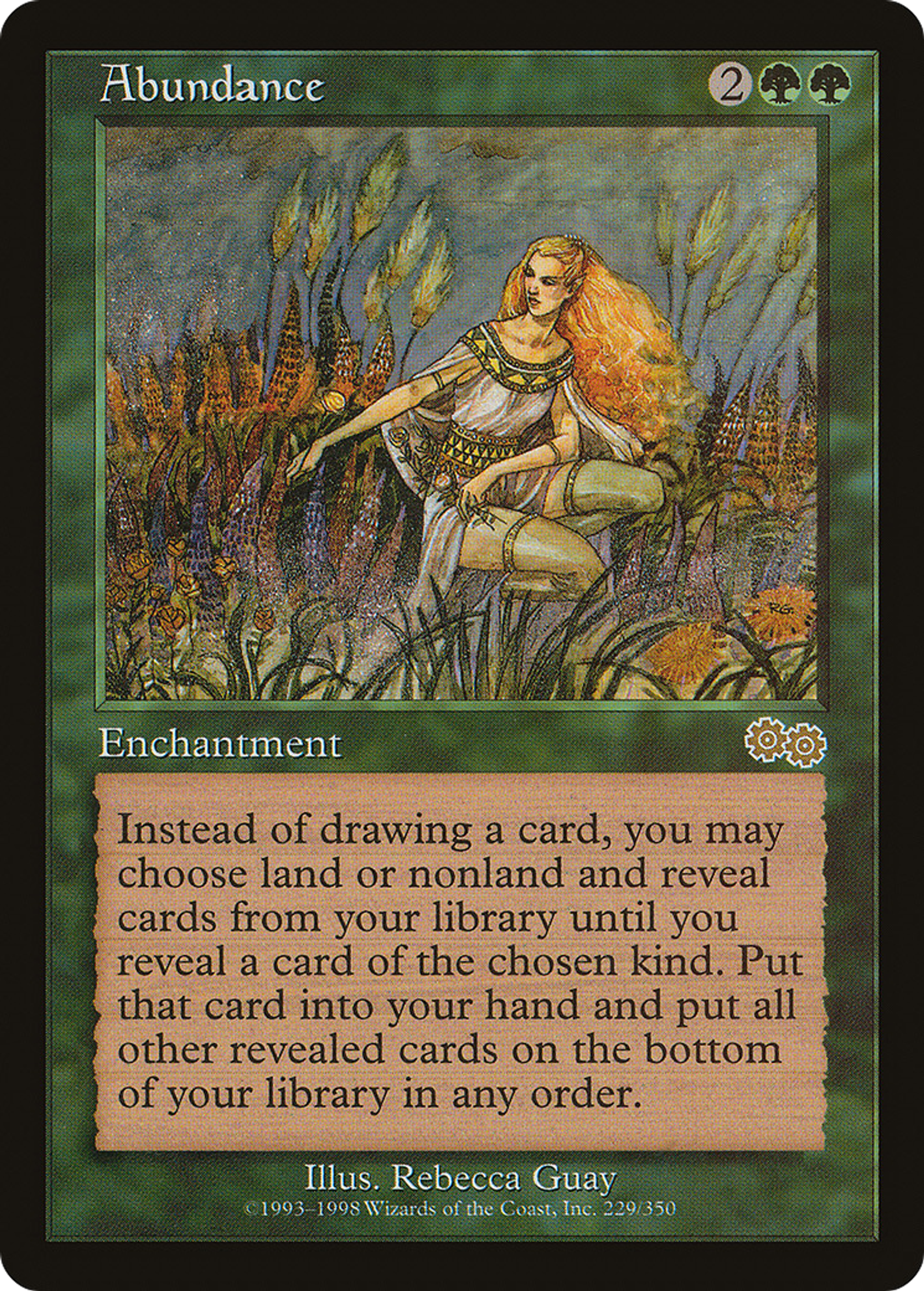 Abundance — Urza's Saga — Magic: The Gathering