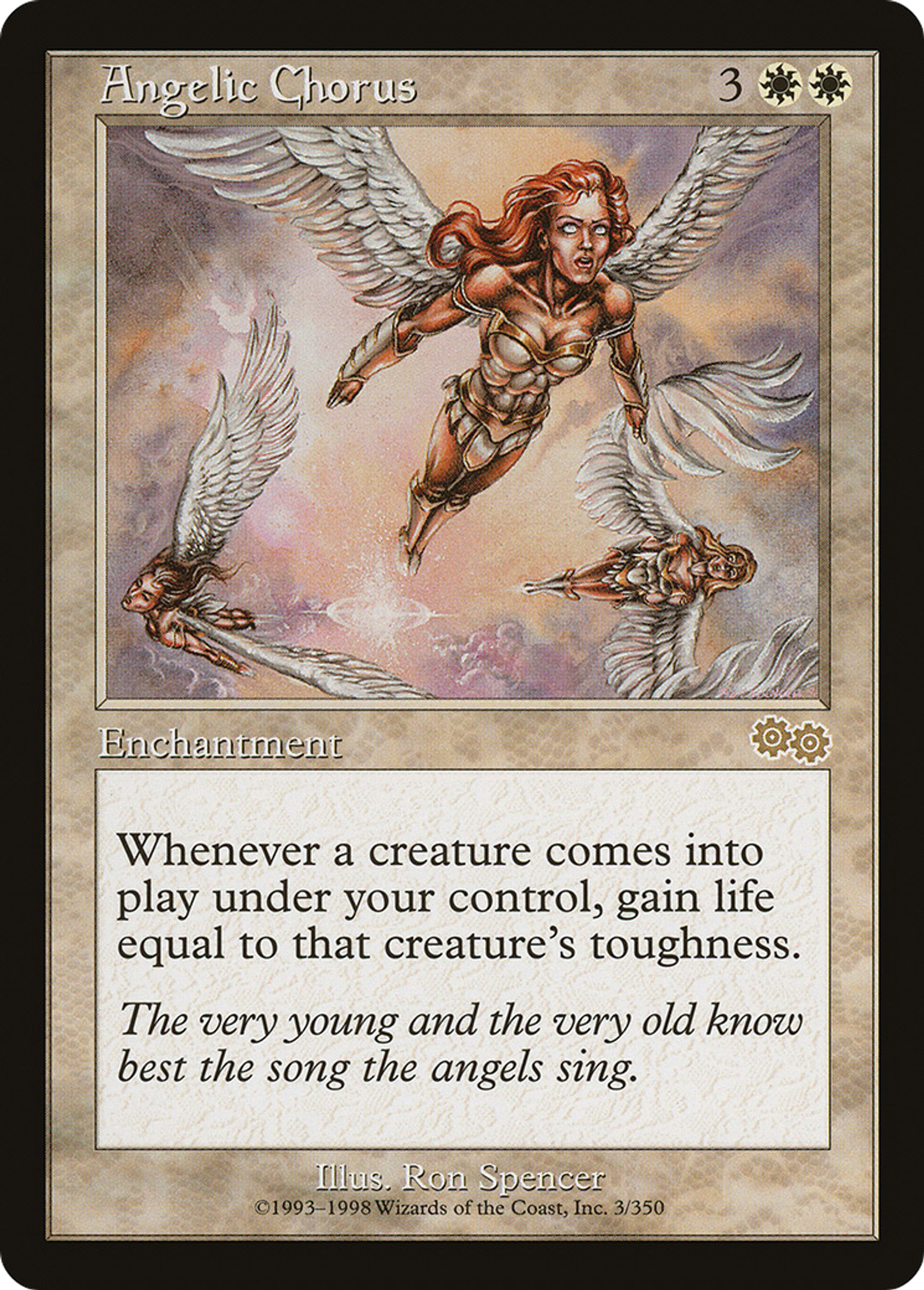 Angelic Chorus — Urza's Saga — Magic: The Gathering